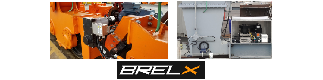 BRELX社のクレーン用電動式レールクランプ製品
